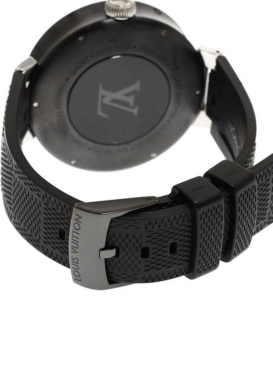LOUIS VUITTON Tambour Moon Dual Time QA097 GMT gray Dial Quartz Men\'s main image 5